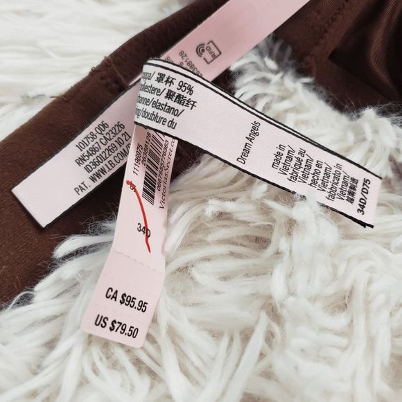 34D Victoria's Secret Rhinestones Open Quarter Cup Harness Bra NWT - Picture 7 of 9